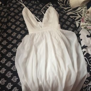 White long maxi dress